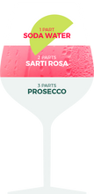 Laden Sie das Bild in den Galerie-Viewer, Sarti Rosa Aperitif Aperitivo Getränk Rezept für Mischung mit Prosecco