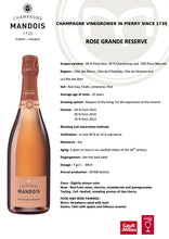 Laden Sie das Bild in den Galerie-Viewer, Champagner "Rosé Grande Réserve"